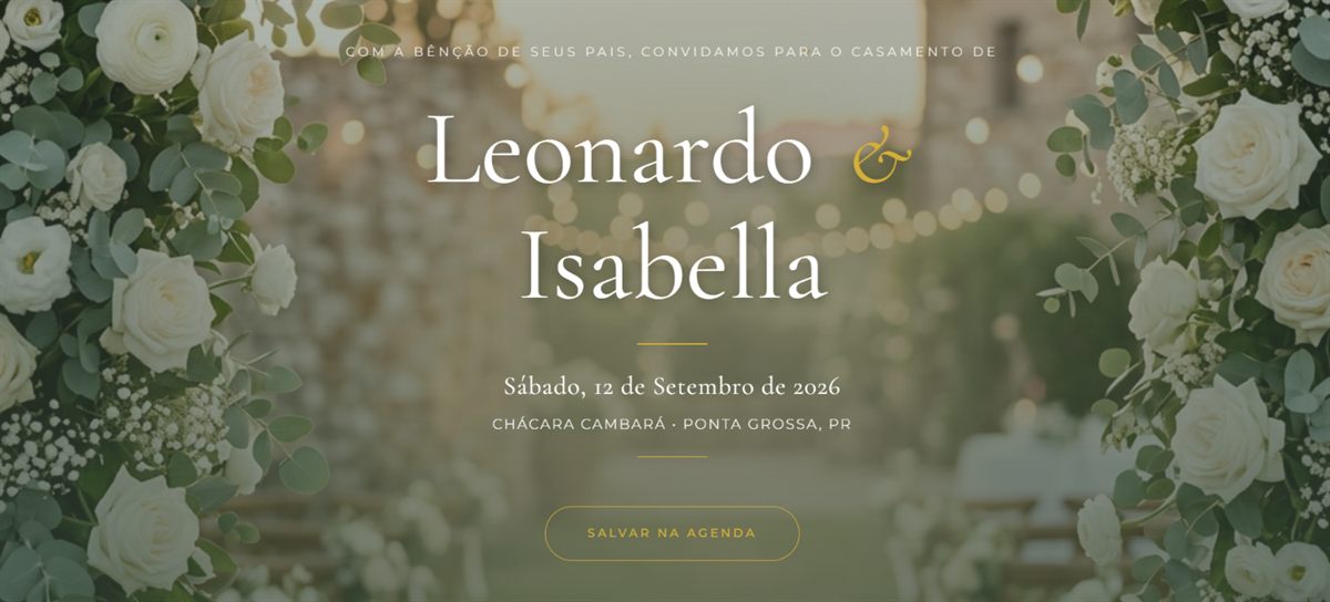 Preview do Convite Digital — Modelo 2